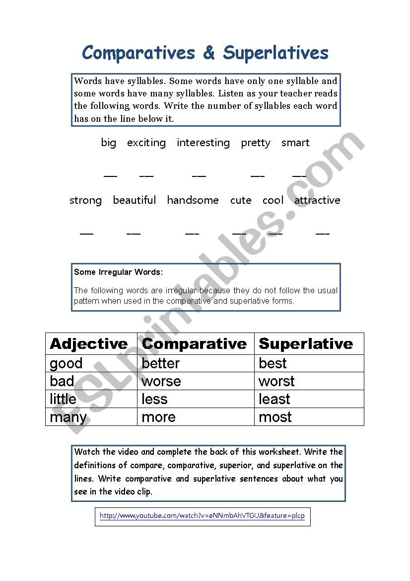 Comparatives and Superlatives with K-pop - ESL worksheet by Jennings ...