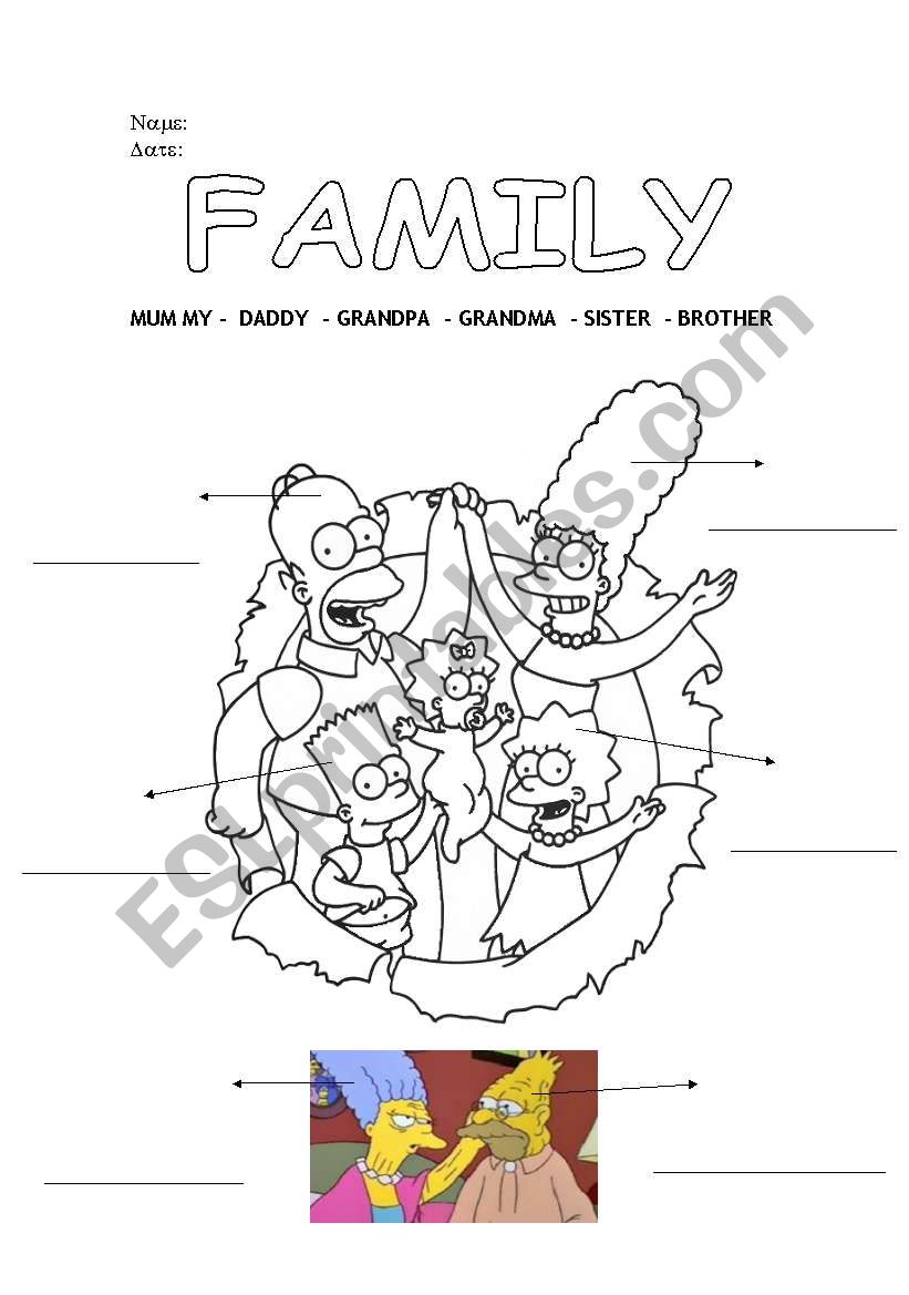 FAMILY - ESL worksheet by martita85