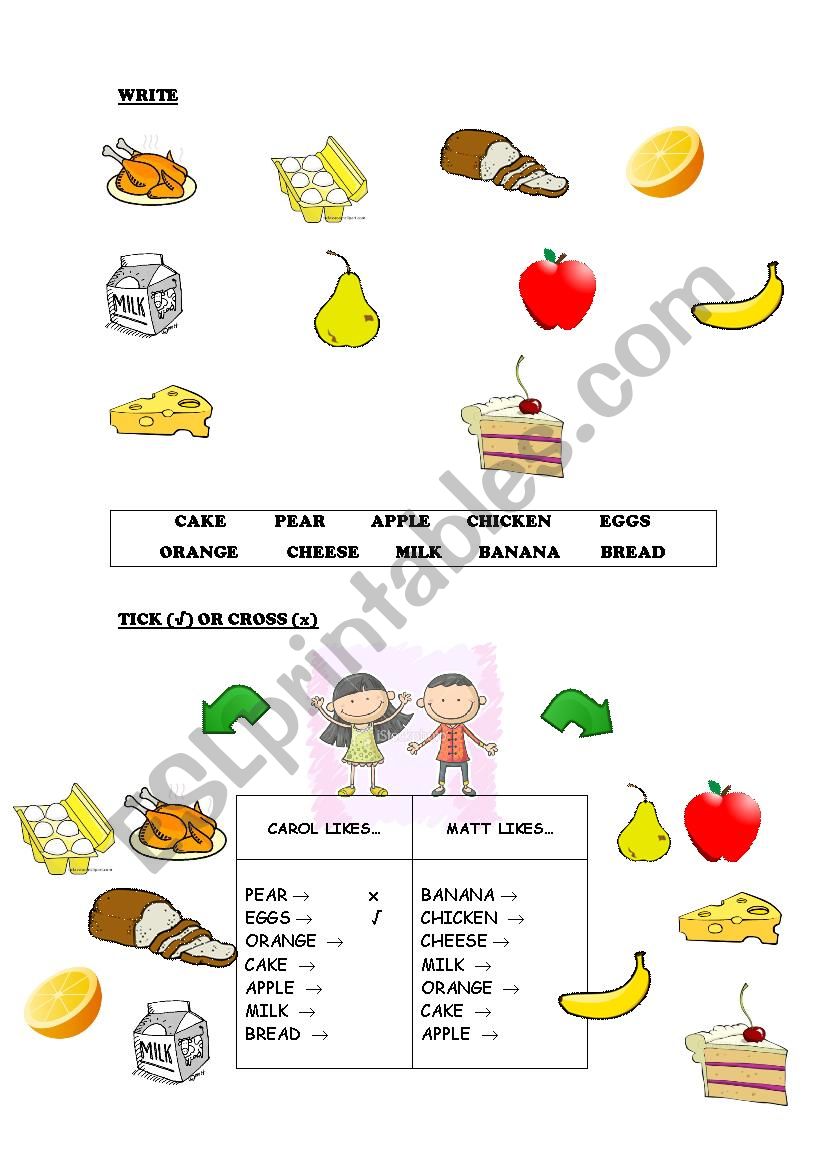 Food - ESL worksheet by Falak9