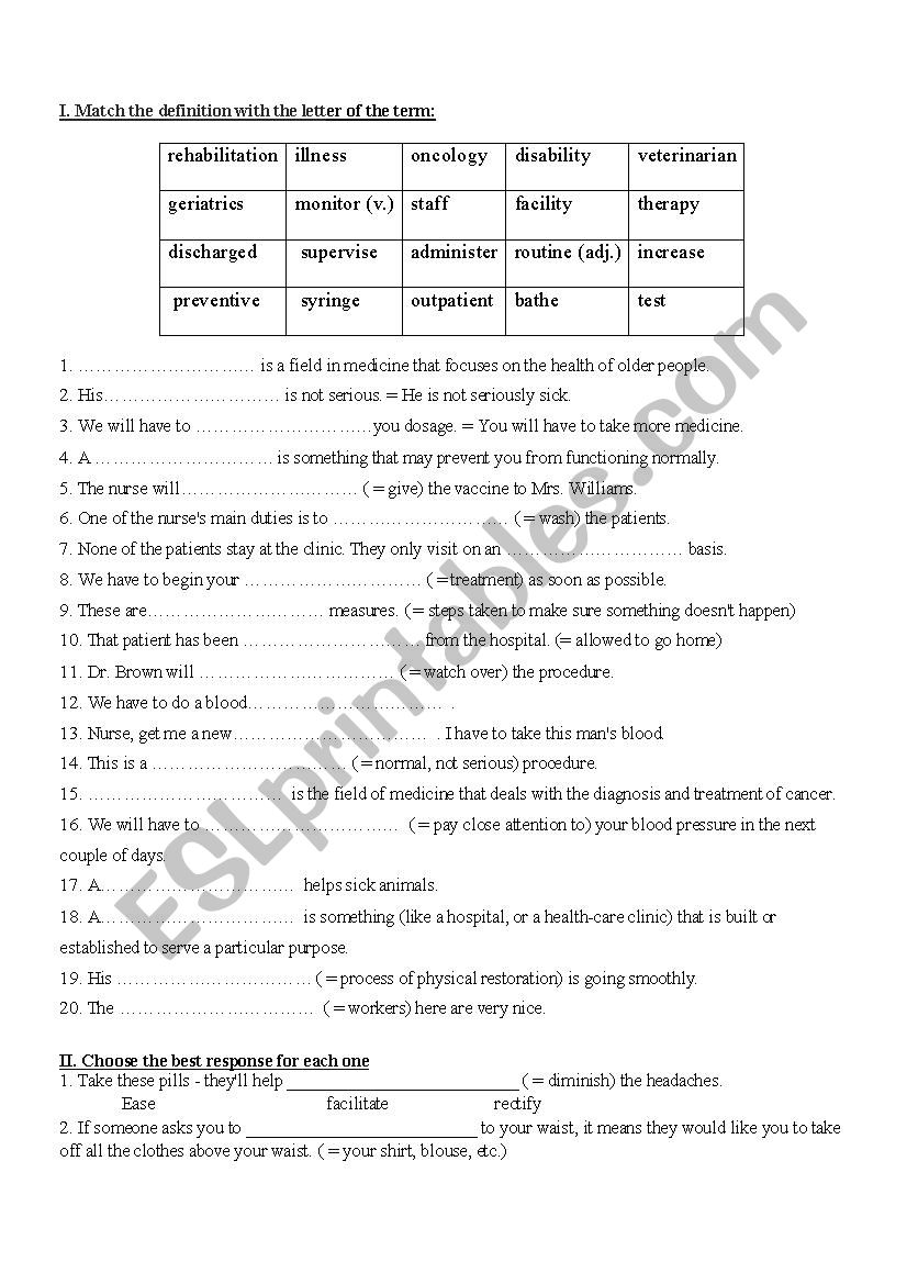 Worksheet For Grade 1 ESP