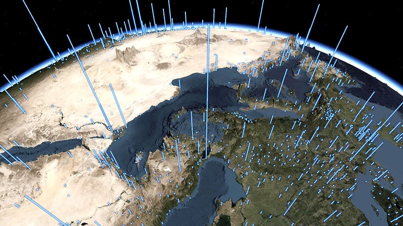 An image of the globe meant to signify climate resilience and reduction