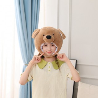 Brown Bear Cap Cartoon Round Hat Cute Caps