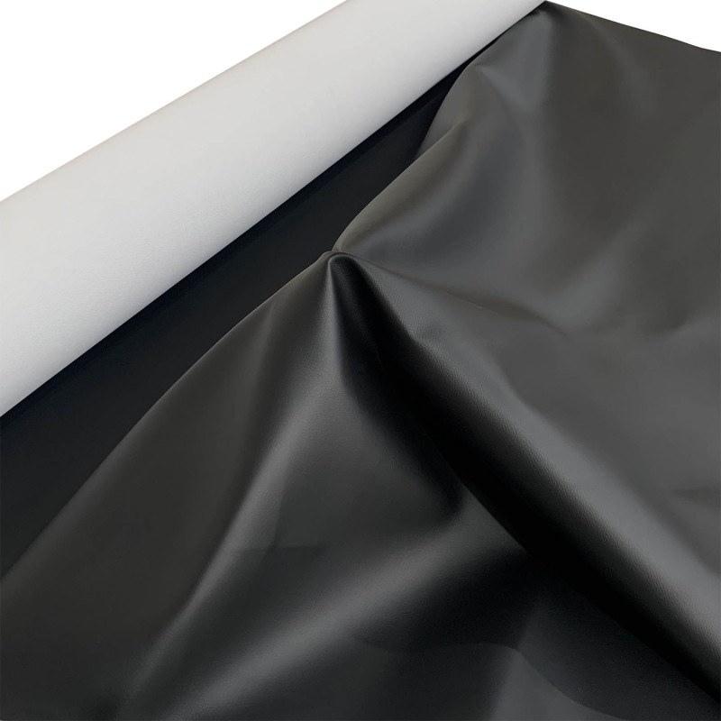 Marine Vinyl Leatherette Fabric Black 3