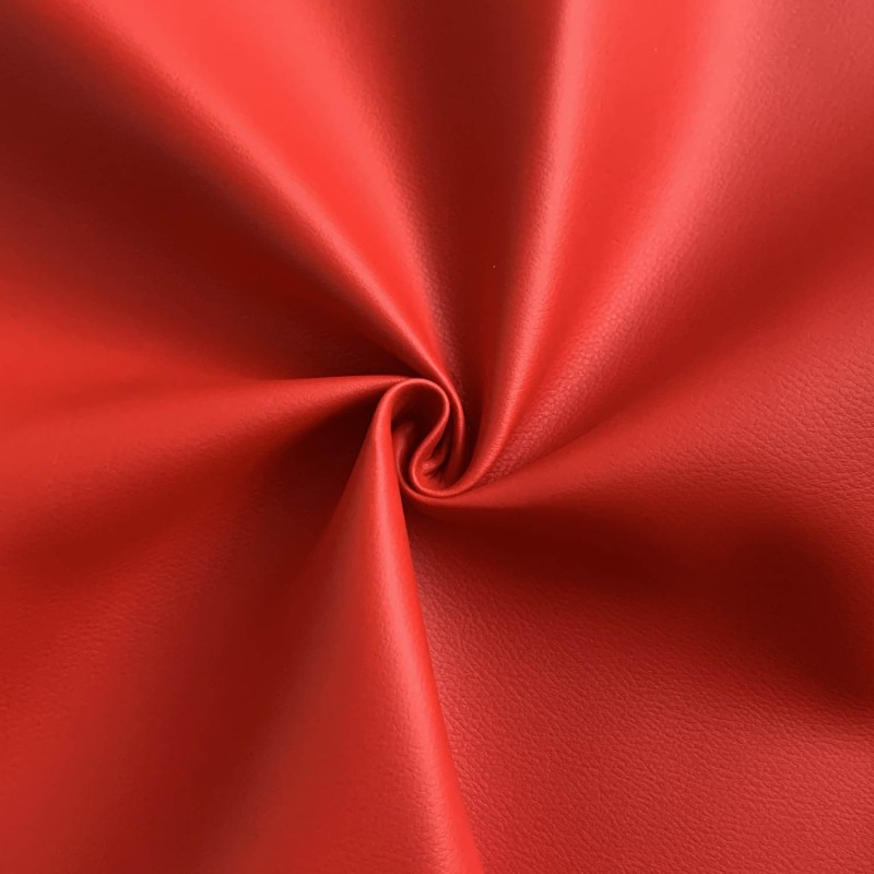 Marine Vinyl Leatherette Fabric Red 4