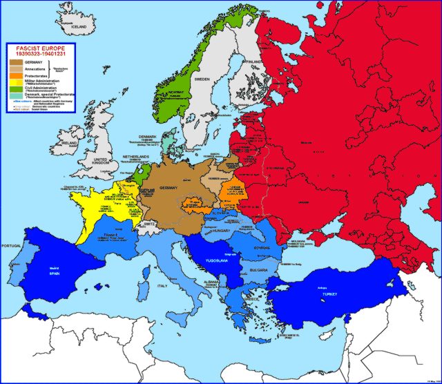 Hisatlas - Map of Europe 1939-1940