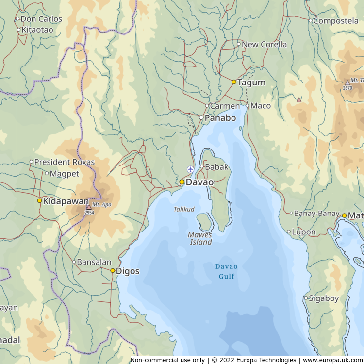 Davao City Political Map