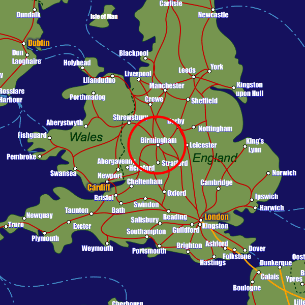 Birmingham City Uk Map - Feliza Valentine