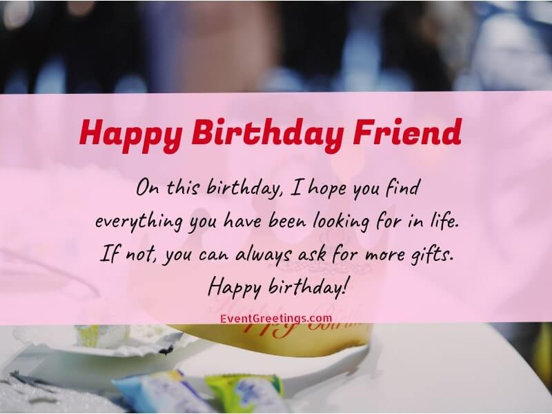 birthday wishes for friend