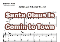 Santa Claus Is Comin to Town-Easy Version-Christmas Song