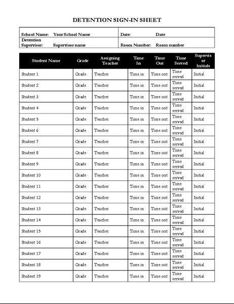 Fake Aa Signature Sheet Meeting Sign In Sheet