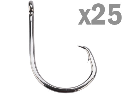 Gamakatsu Octopus Circle 4x Strong Straight Eye Fishing Hook (Size: 5/0 / 25 Pack)