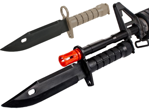 Matrix Airsoft Tactical Rubber Bayonet with Sheath & M4 / M16 QD Mount (Color: Black)