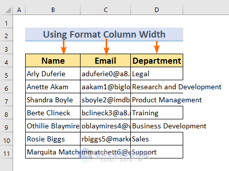 Change Cell Size in Excel