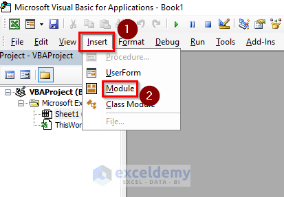 Inserting Module to Write Code