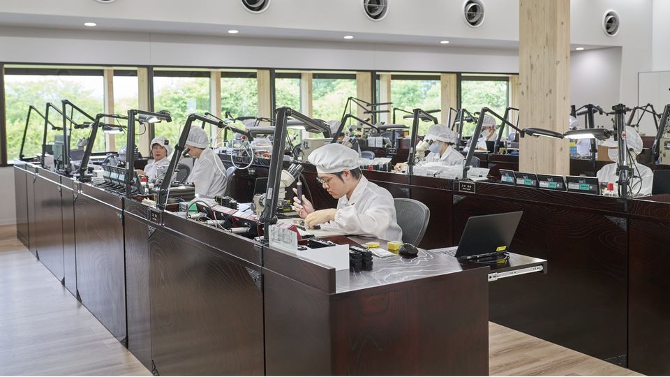 Making Grand Seiko timepieces at the company's Shizukuishi studio.