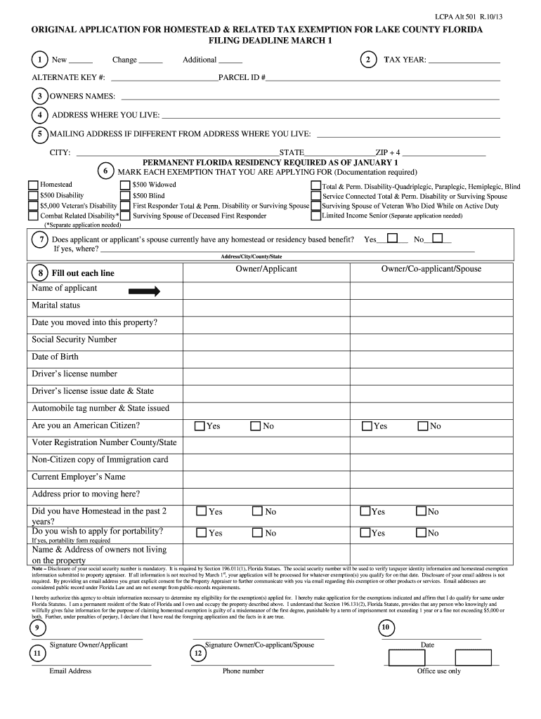 2024 Homestead Exemption Form - Taryn Ninnetta