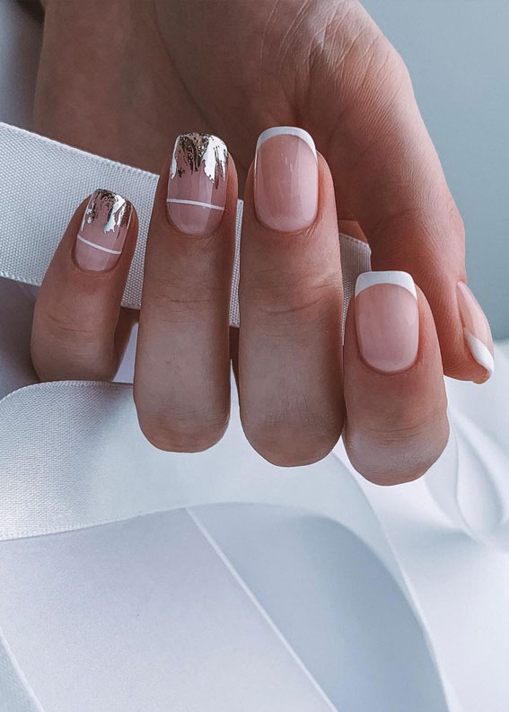 40+ Stylish Ways to Rock Spring Nails : Undone & French Tip Nails