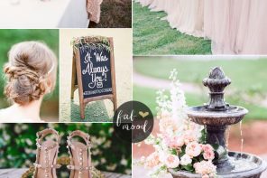 Blush wedding color for garden wedding | fabmood.com