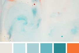 Light blue teal and orange colour palette #color #colorpalette