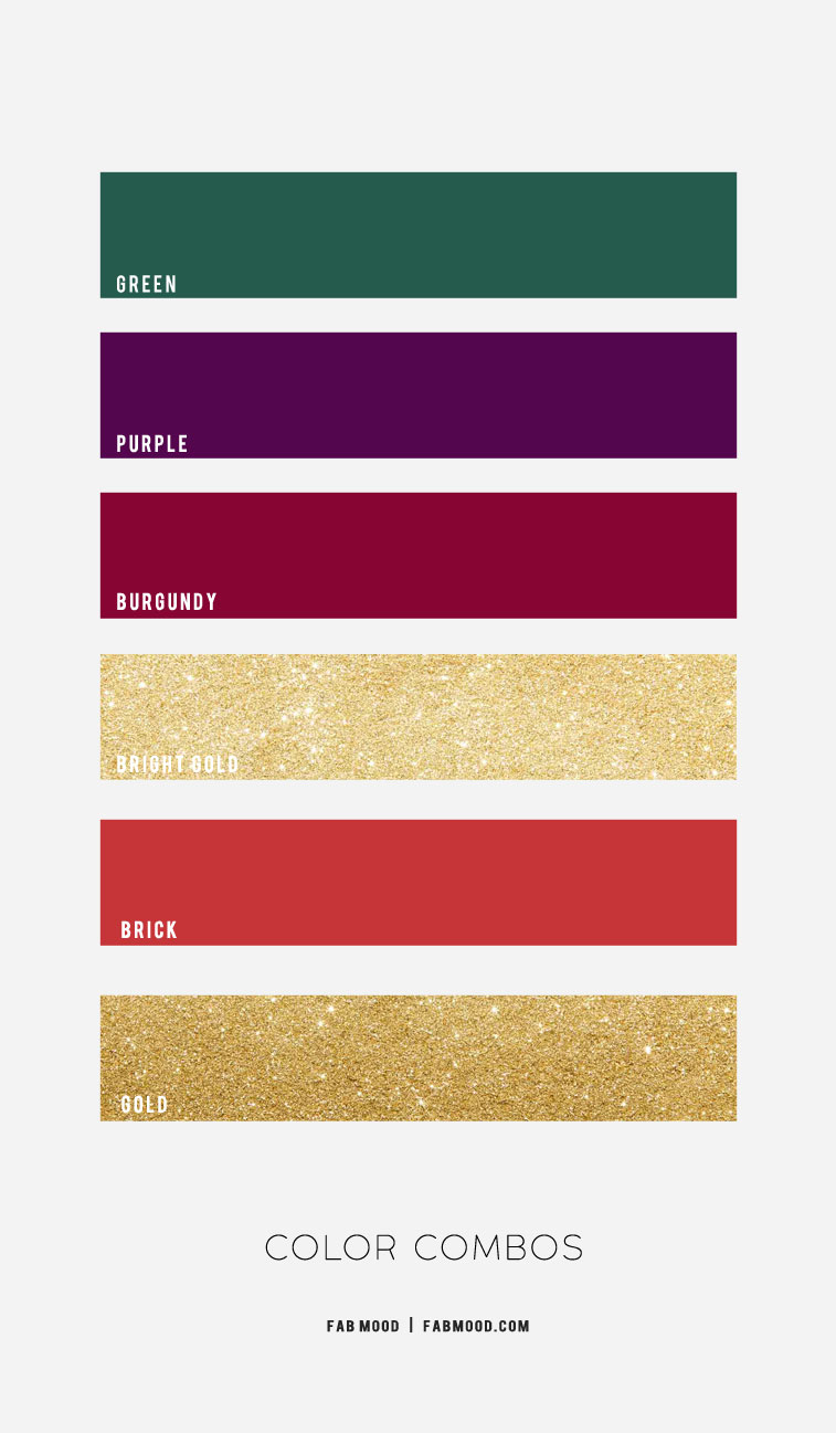 Jewel tone color combos