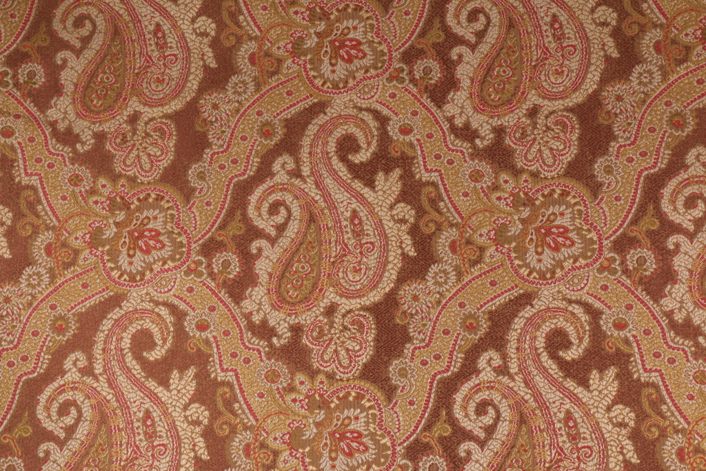 Beacon Hill Antique Paisley Italian Tapestry Upholstery Fabric in Brown