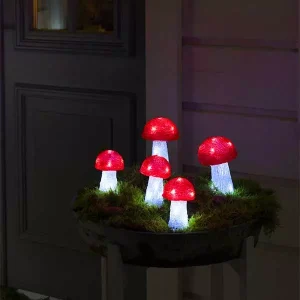 LED Acrylic Mushroom Outdoor Decor