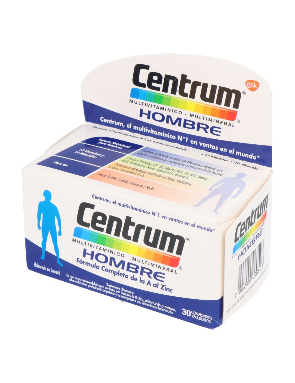 CENTRUM HOMBRE MULTIVITAMINICO 30 COMPRIMIDOS RECUBIERTOS LAB.GSK