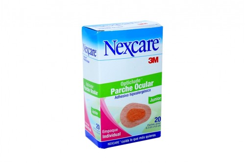 Opticlude Parche Ocular Junior Nexcare 3M Caja Con 20 Unidades