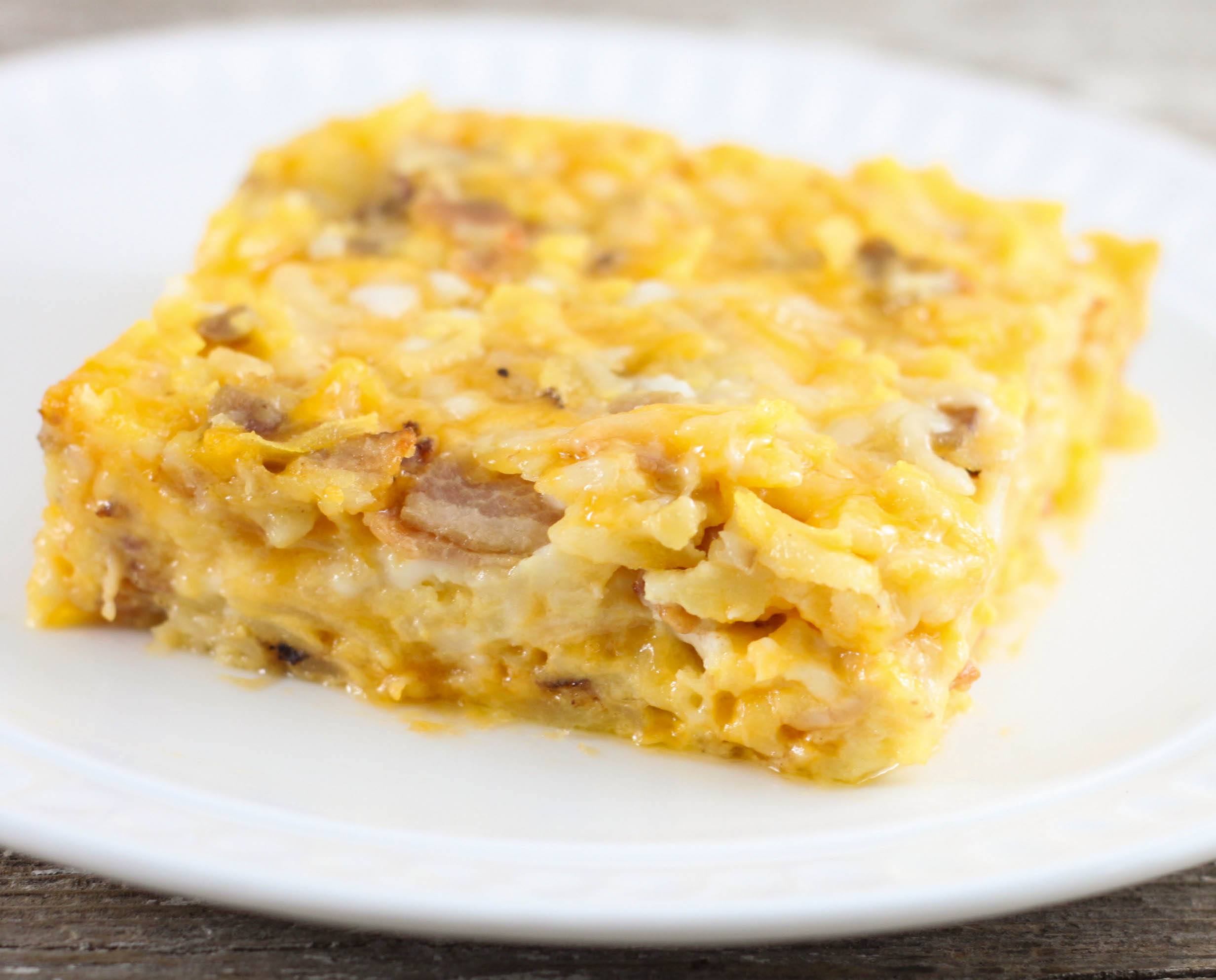 This Hashbrown Breakfast Casserole is an easy breakfast recipe that will have everyone asking for seconds and doesn't have to be made the night before.