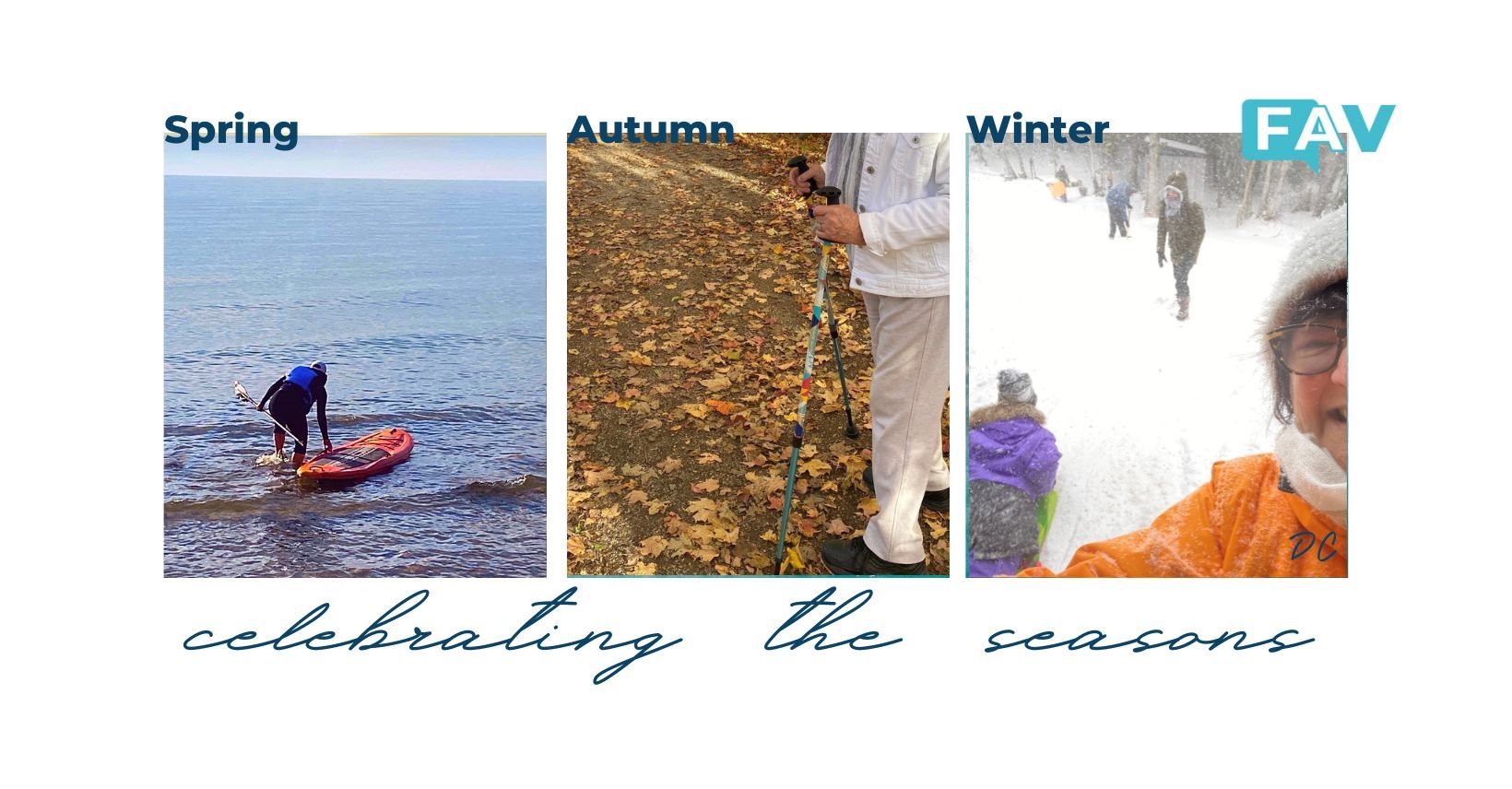 Deborah Clarke, Founder of Fav Reviews enjoying the outdoors in Spring, Autumn and Winter