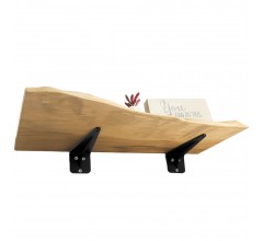 Maple Live Edge Wall Shelf