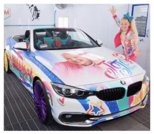 JoJo Siwa's new customized car