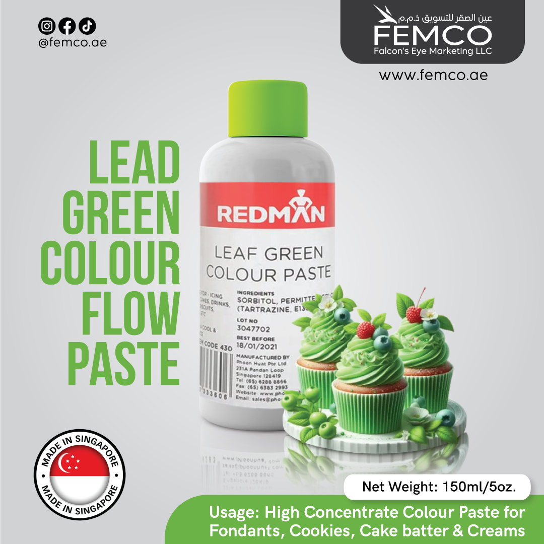 Leaf Green Colour Paste 150g Bottle