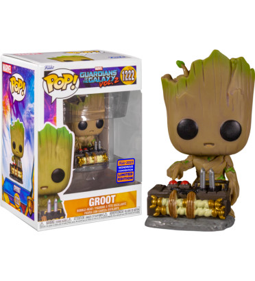 GROOT WITH DETONATOR / LES GARDIENS DE LA GALAXIE 2 / FIGURINE FUNKO POP / EXCLUSIVE WONDROUS CONVENTION 2023