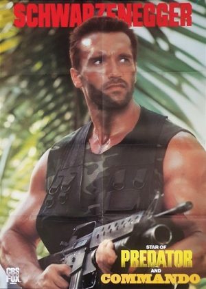 Predator And Commando Video Store Poster Arnold Schwarzenegger (1)