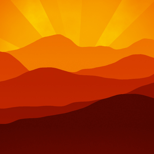 Mountains at Sunset (Texture)