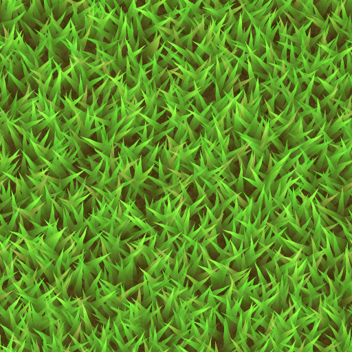 Cartoon Grass Texture Seamless