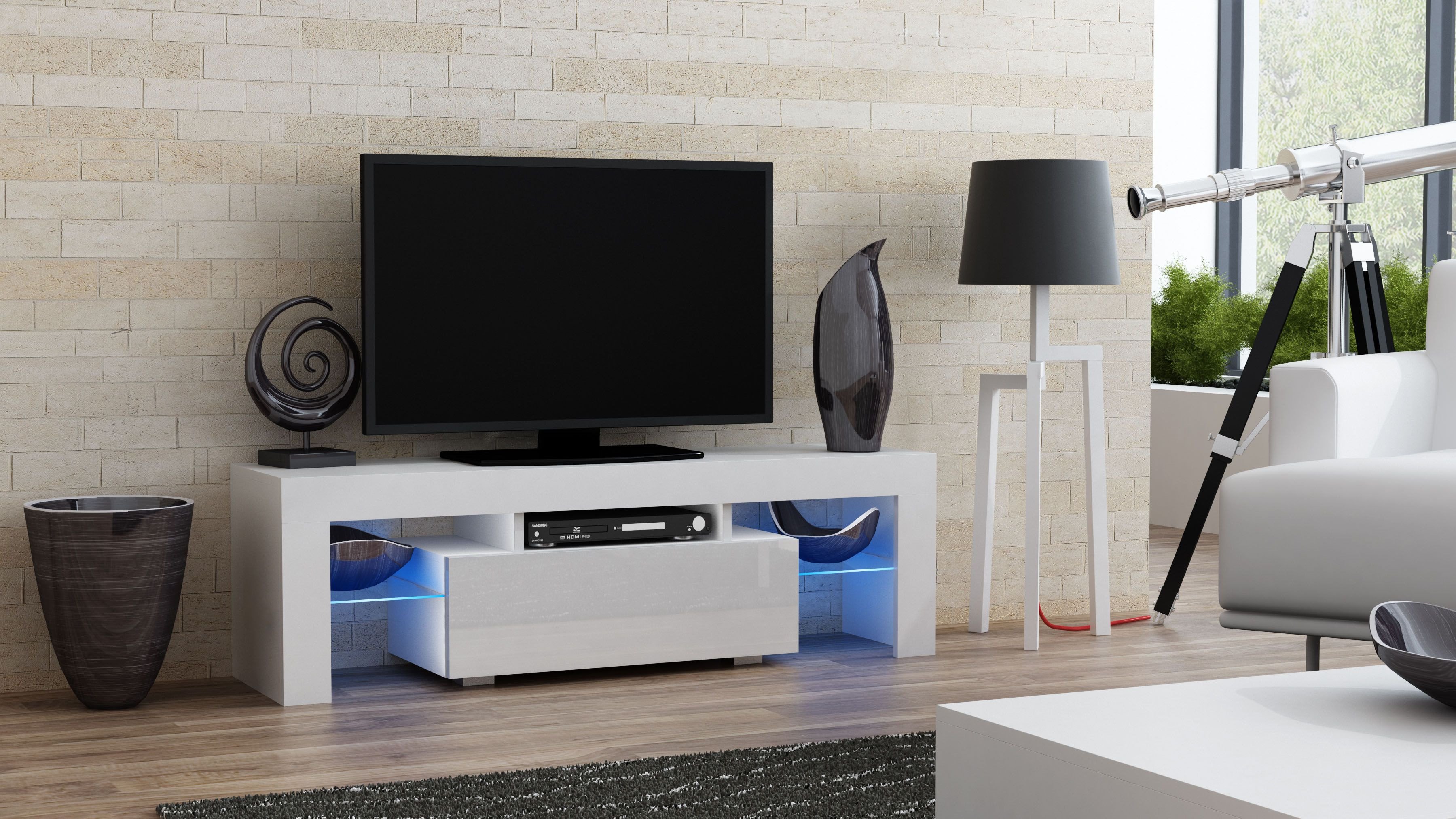 Small Tv Stand for Bedroom Fresh Milano 130 White Small Tv Stand