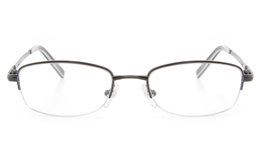 Vista First 2119 Titanium Memory Mens Womens Semi-rimless Oval Optical Glasses for Fashion,Classic,Nose Pads Bifocals