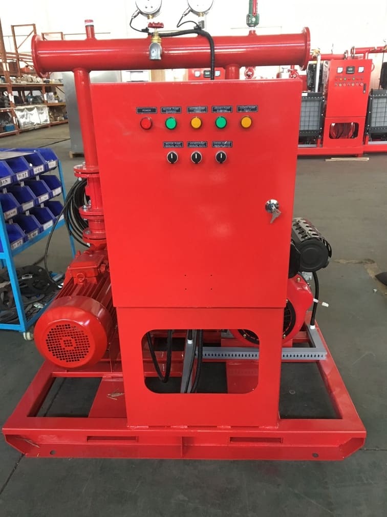 50gpm 8bar ED fire pump product process