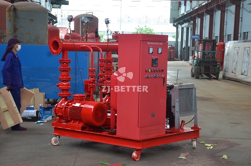 Application of EDJ fire pump