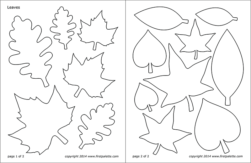 Printable Leaf Templates