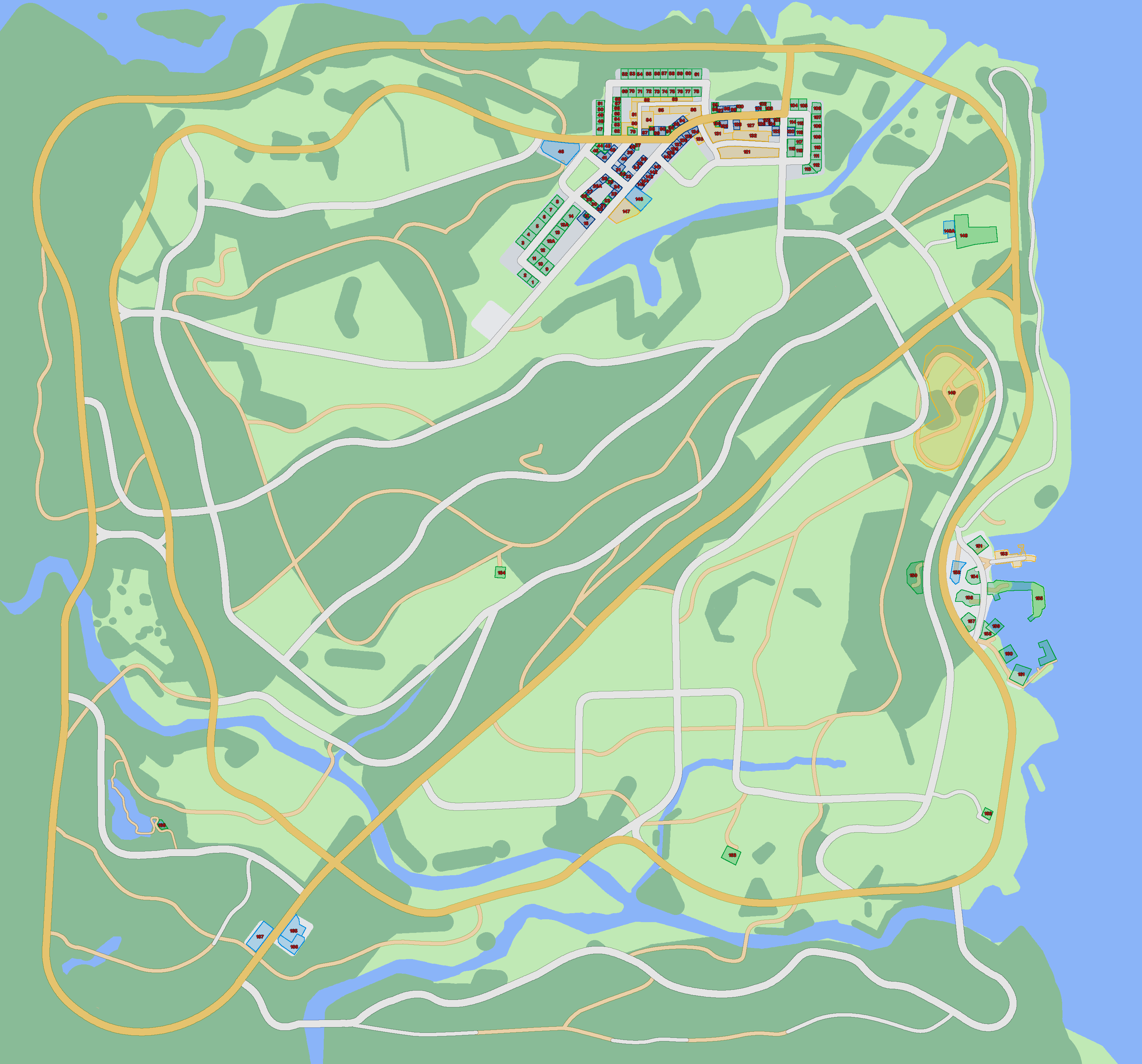 East coast map | Firwood RP