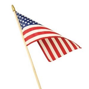 8" x 12" American Stick Flag 