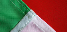 finish detail of Zambia Flag