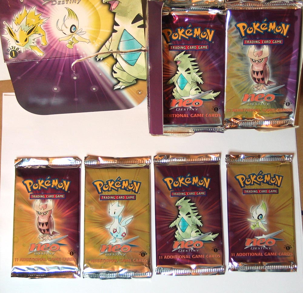 POKEMON NEO DESTINY 1st EDITION LIMITED 1 (one) BOOSTER PACK w 11 cards ...