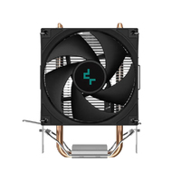 DeepCool AG200 Compact Single-Tower CPU Cooler , 2 Copper Heat Pipes,  92 mm FDB PWM Fan, Application For IntelLGA1700/1200/1151/1150/1155 AMDAM5/AM4