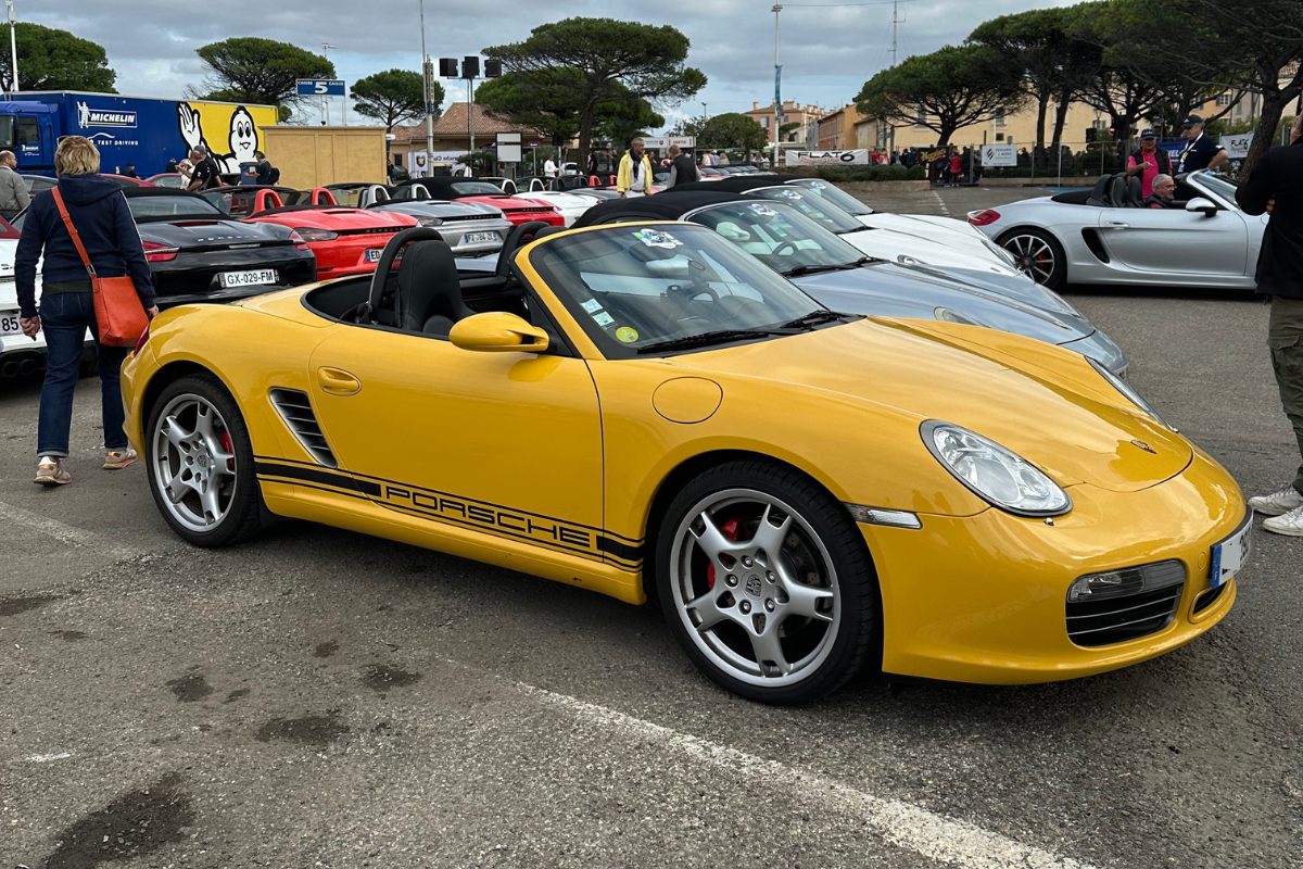 987 boxster s jaune vitesse