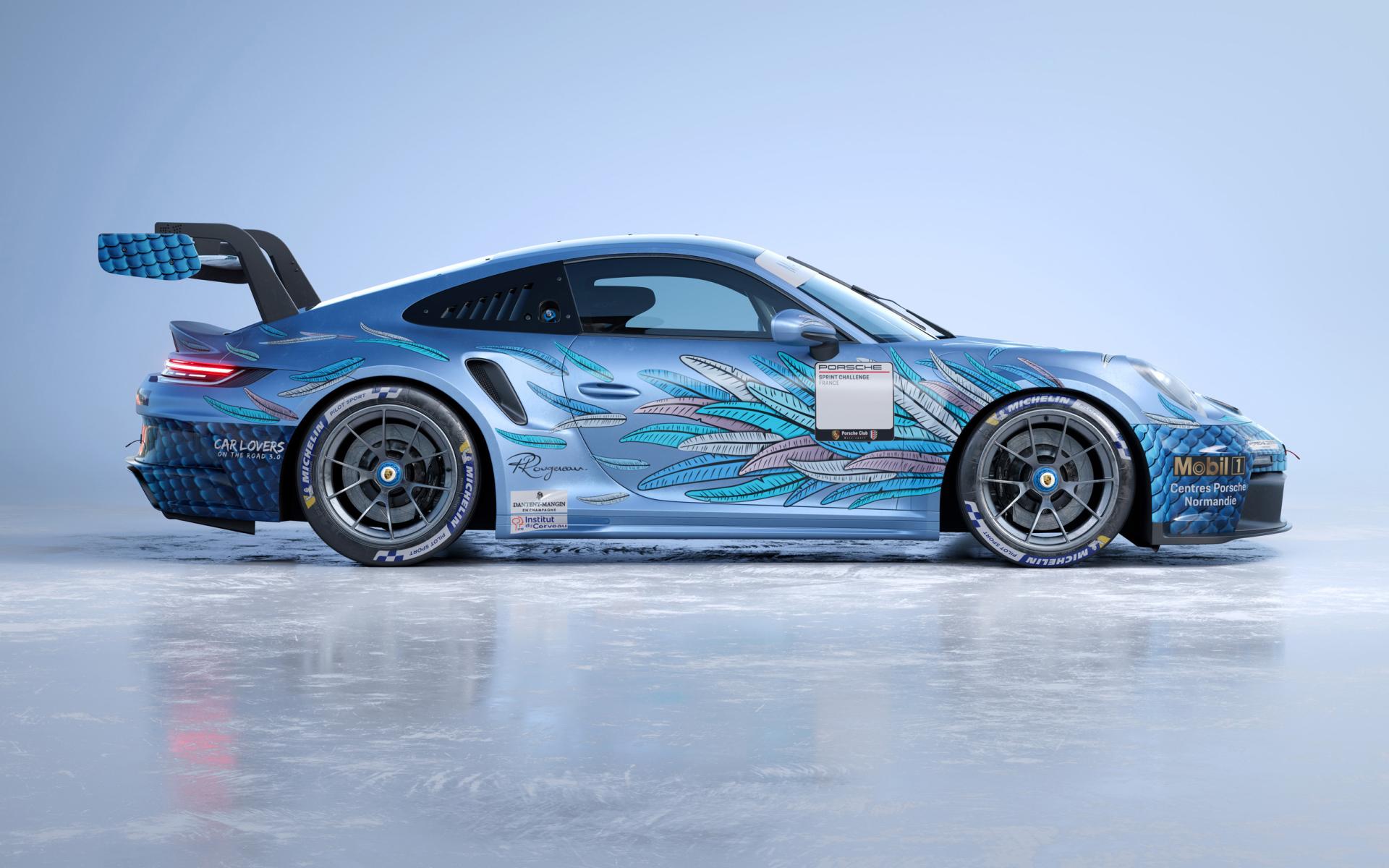 Porsche 992 GT3 Cup : Art Car signée Patrick Rougereau