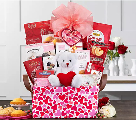 Happy Valentines Day Gift Basket